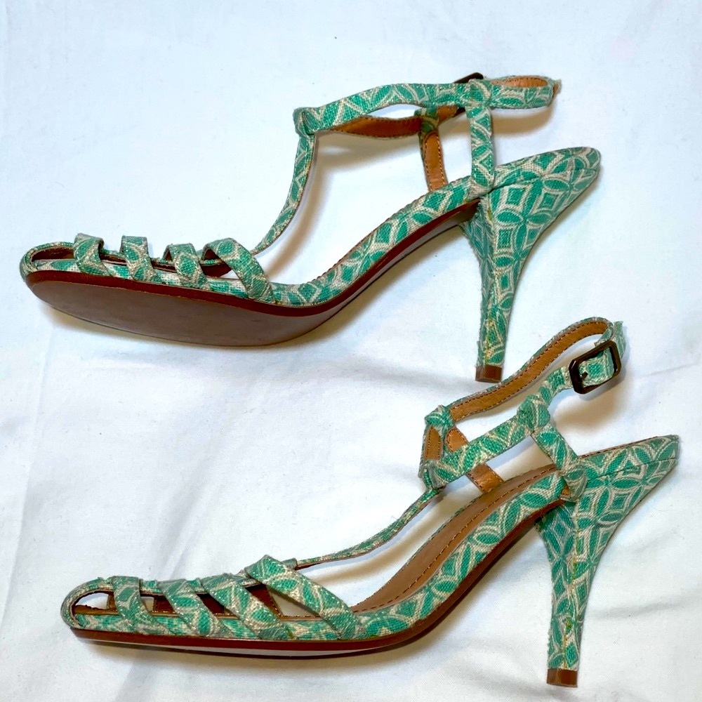 JOIE COSMO-PRINT SANDAL HIGH HEELS
